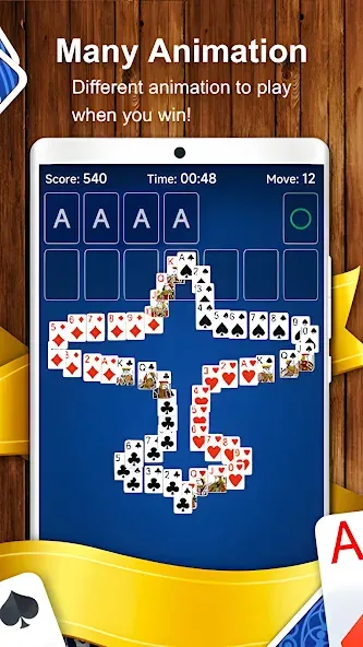 Solitaire Card Game (Солитер карточная игра)  [МОД Бесконечные деньги] Screenshot 5