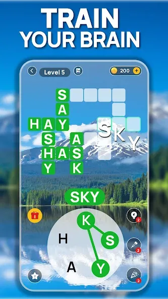 Word Scenery: Crossword (Ворд Трип)  [МОД Бесконечные деньги] Screenshot 1