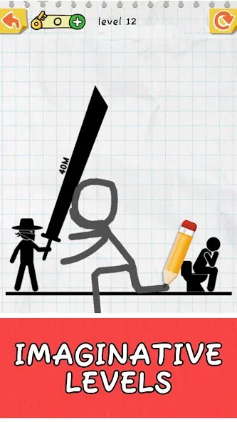 Draw 2 Save: Stickman Puzzle (Дроу 2 Сэйв)  [МОД Unlocked] Screenshot 1