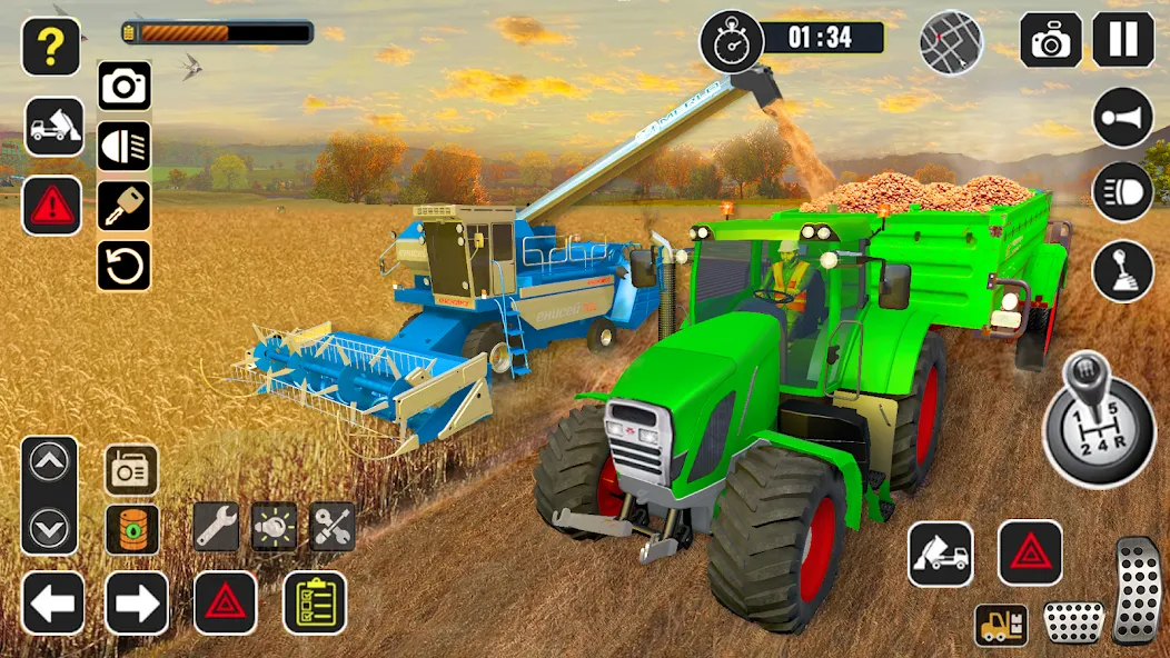 Tractor Farming Game Harvester  [МОД Unlimited Money] Screenshot 4