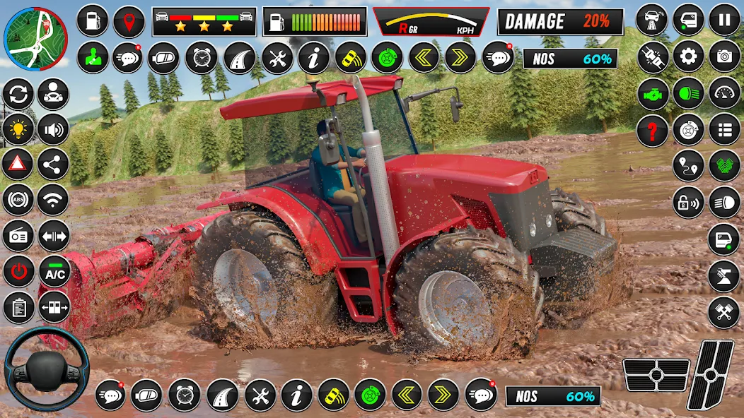 Indian Tractor Games Simulator  [МОД Бесконечные монеты] Screenshot 1