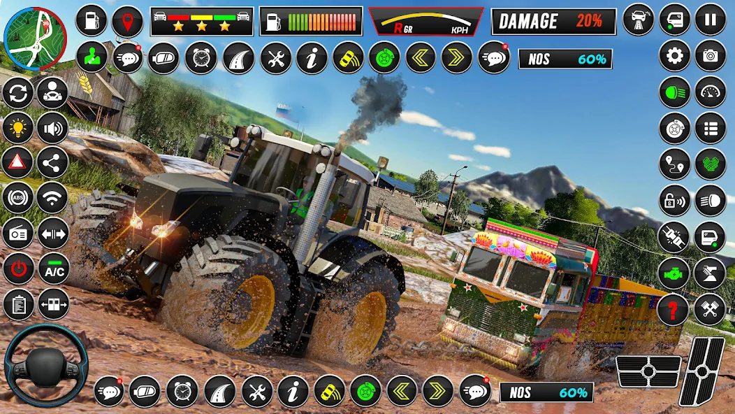 Indian Tractor Games Simulator  [МОД Бесконечные монеты] Screenshot 3