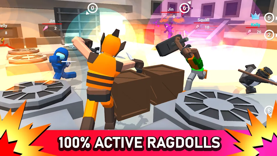 Smashgrounds.io: Ragdoll Arena  [МОД Unlocked] Screenshot 1