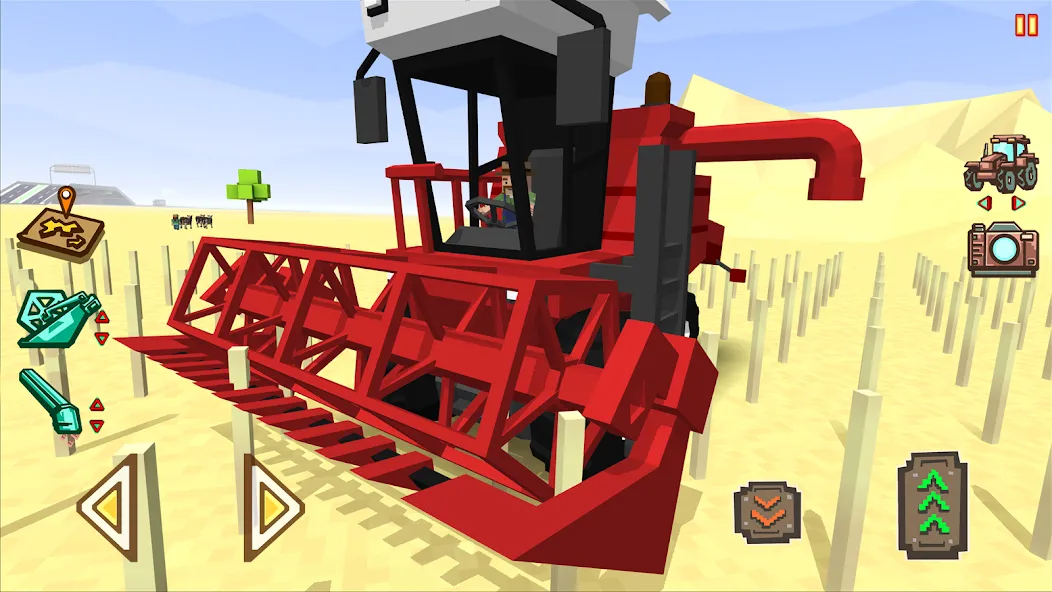 Blocky Farm Racing & Simulator  [МОД Все открыто] Screenshot 1