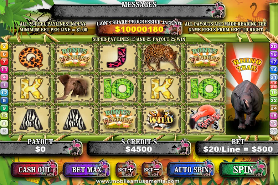 Flamingo Safari Slots (Фламинго Сафари Слоты)  [МОД Mega Pack] Screenshot 1