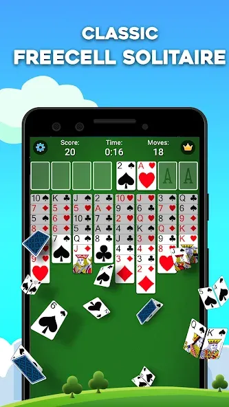 FreeCell Solitaire: Card Games (Фрицелл пасьянс)  [МОД Много денег] Screenshot 1