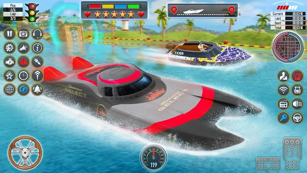 Speed Boat Racing: Boat games  [МОД Unlocked] Screenshot 3