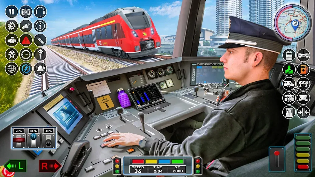 City Train Game 3d Train games  [МОД Бесконечные монеты] Screenshot 2