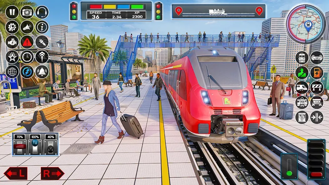 City Train Game 3d Train games  [МОД Бесконечные монеты] Screenshot 5