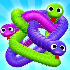 Взлом Tangled Snakes Puzzle Game (Танглед Снейк 3Д)  [МОД Все открыто] - полная версия apk на Андроид