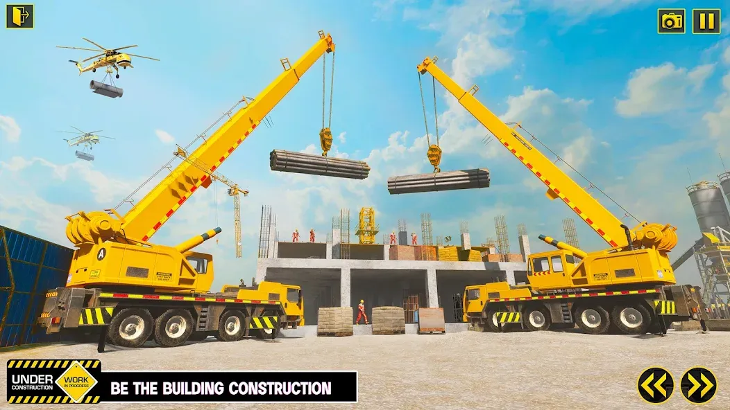 Excavator Simulator Crane Game (Экскаватор Симулятор Кран Игра)  [МОД Бесконечные монеты] Screenshot 4