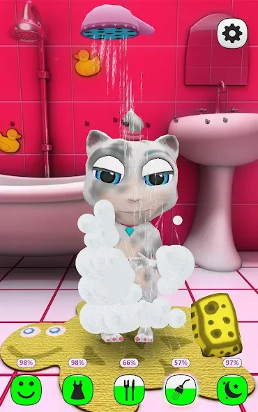 My Talking Kitty Cat  [МОД Много монет] Screenshot 2