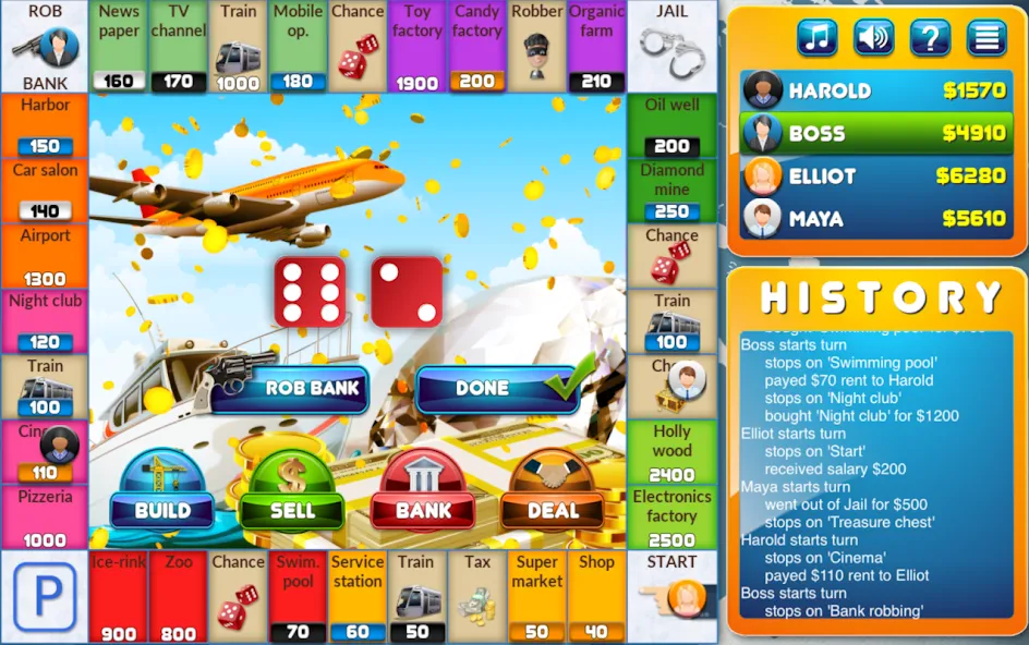 CrazyPoly - Business Dice Game (КрейзиПоли)  [МОД Unlimited Money] Screenshot 1