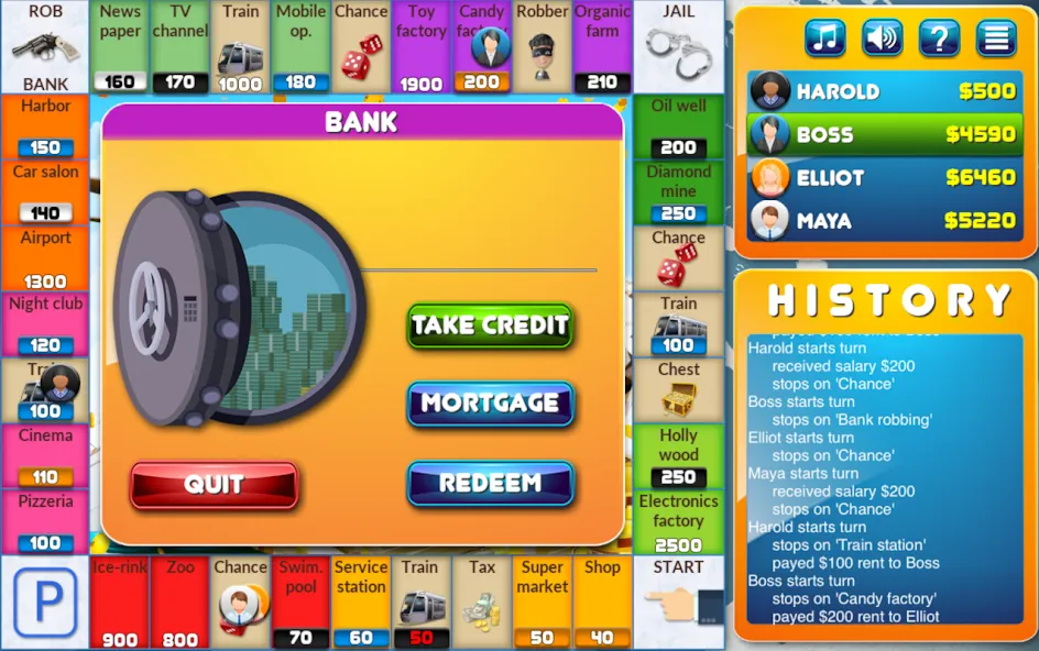 CrazyPoly - Business Dice Game (КрейзиПоли)  [МОД Unlimited Money] Screenshot 3