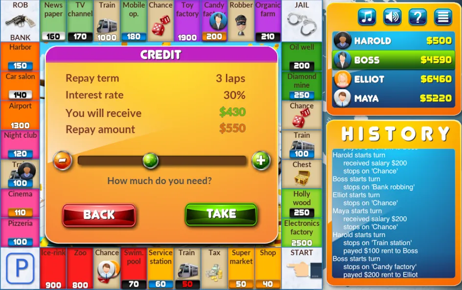 CrazyPoly - Business Dice Game (КрейзиПоли)  [МОД Unlimited Money] Screenshot 4