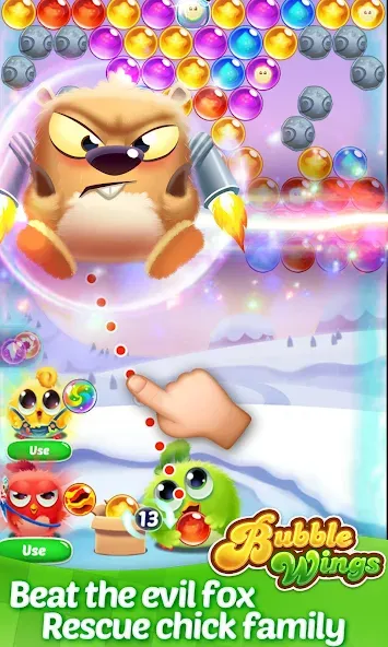 Bubble Wings: bubble shooter (Бабл Вингс)  [МОД Меню] Screenshot 2