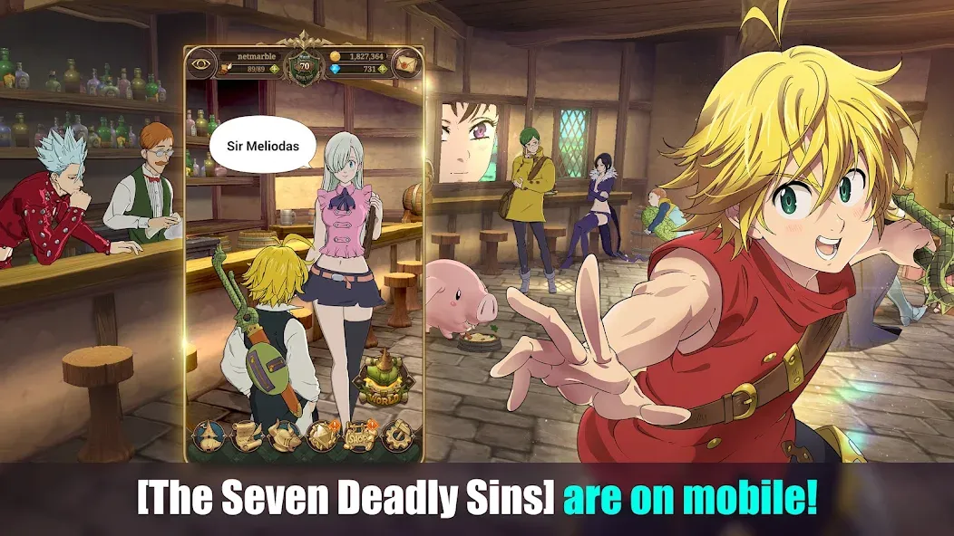 The Seven Deadly Sins (Девять смертных грехов)  [МОД Много монет] Screenshot 1