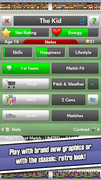 New Star Soccer (Нью Стар Соккер)  [МОД Menu] Screenshot 2