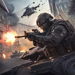 Скачать взломанную Infantry Attack: War 3D FPS (Инфантерийская атака)  [МОД Много денег] - полная версия apk на Андроид