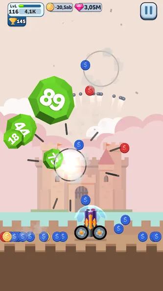 Ball Blast Cannon blitz mania (Балл Бласт Кэннон блиц мания)  [МОД Много монет] Screenshot 5