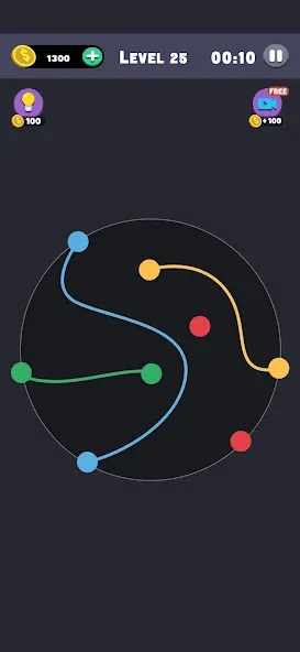 Same Color: Connect Two Dots (Сейм Колор Дот)  [МОД Много монет] Screenshot 1