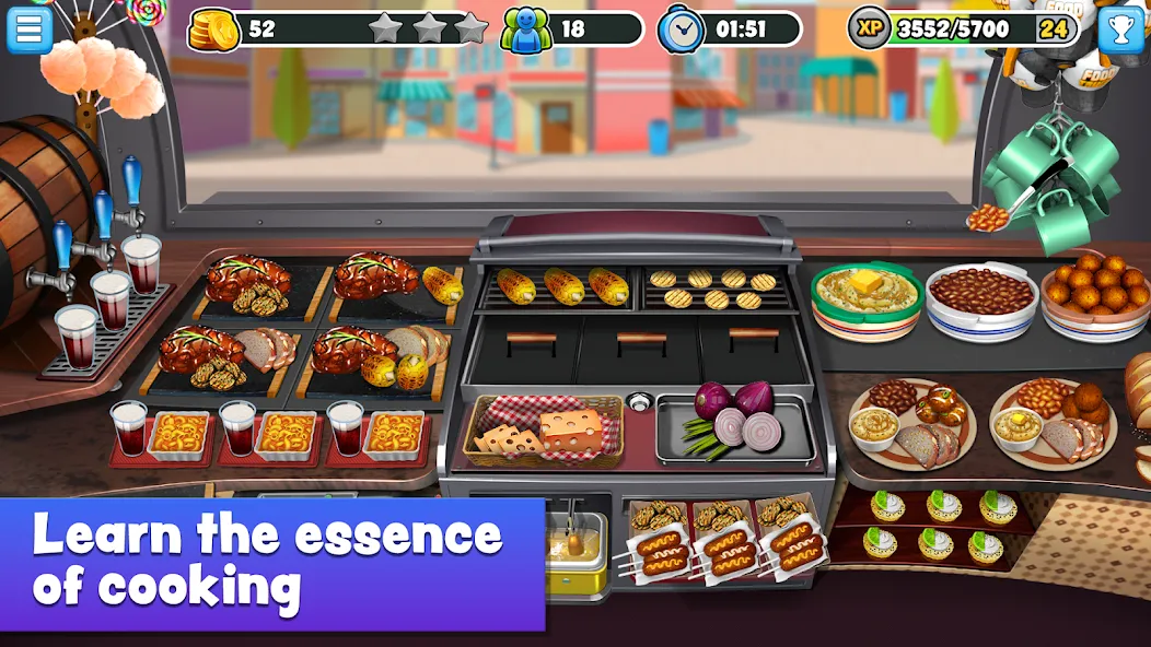 Food Truck Chef™ Cooking Games (Фуд Трак Шеф)  [МОД Бесконечные монеты] Screenshot 1