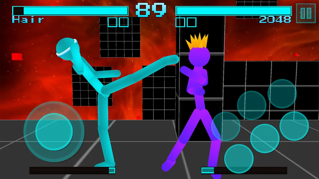 Stickman Fighting Neon Warrior  [МОД Меню] Screenshot 2