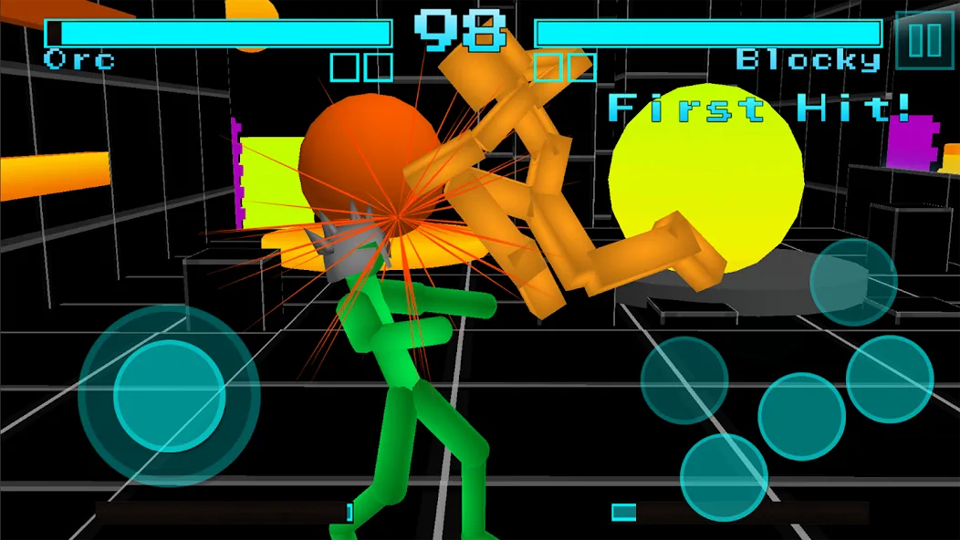 Stickman Fighting Neon Warrior  [МОД Меню] Screenshot 3