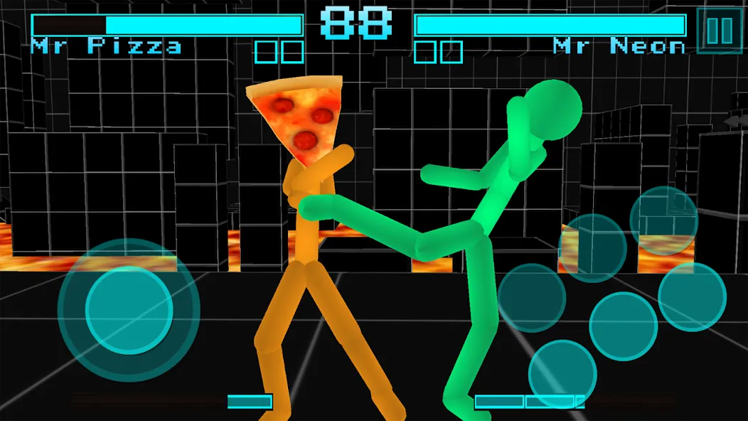 Stickman Fighting Neon Warrior  [МОД Меню] Screenshot 4