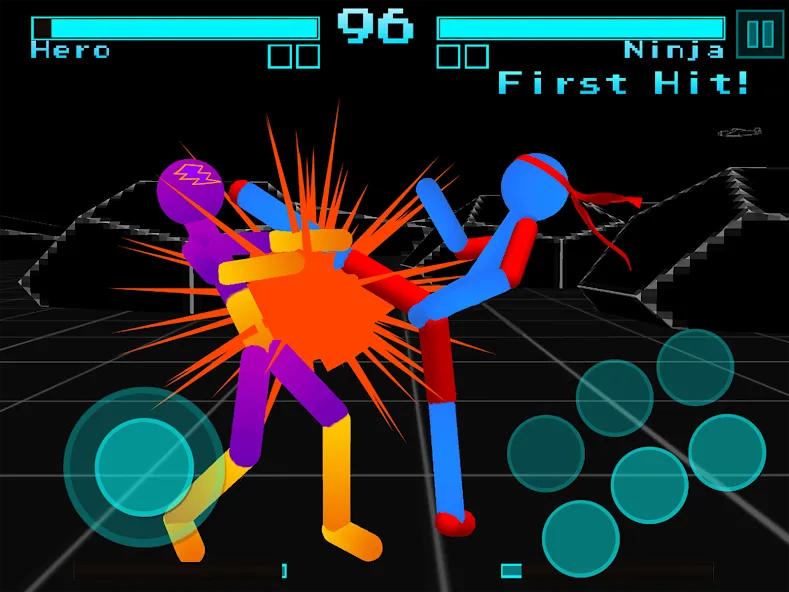 Stickman Fighting Neon Warrior  [МОД Меню] Screenshot 5