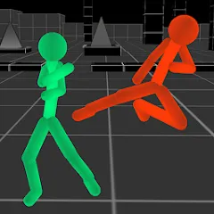 Скачать взломанную Stickman Fighting Neon Warrior  [МОД Меню] - стабильная версия apk на Андроид