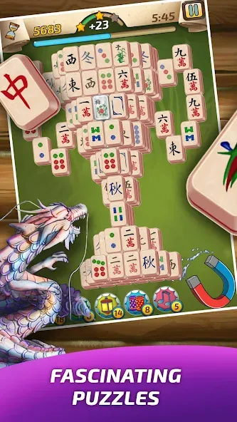 Mahjong Village  [МОД Все открыто] Screenshot 1