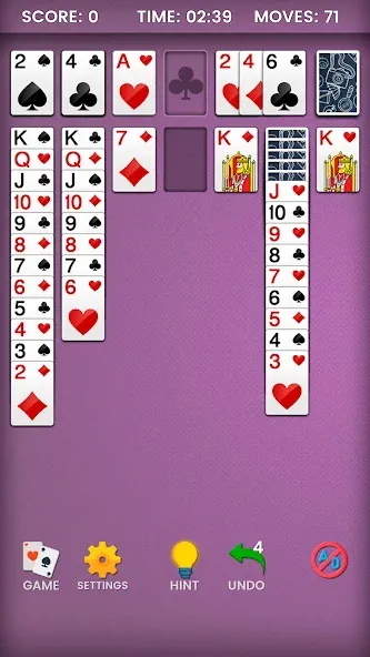 Klondike Solitaire (Клондайк солитер)  [МОД Все открыто] Screenshot 3