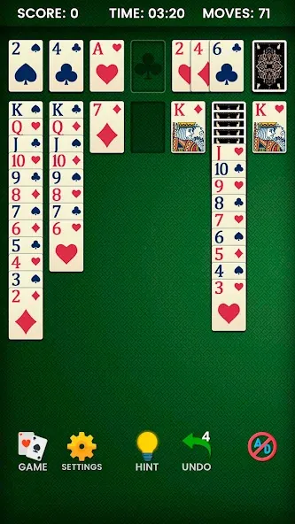 Klondike Solitaire (Клондайк солитер)  [МОД Все открыто] Screenshot 4