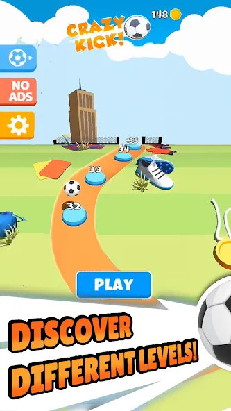 Crazy Kick! Fun Football game  [МОД Mega Pack] Screenshot 5