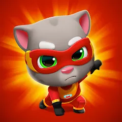 Скачать взломанную Talking Tom Hero Dash  [МОД Бесконечные монеты] - полная версия apk на Андроид