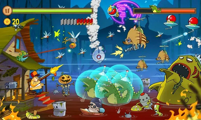 Swamp Attack (Свомп Аттак)  [МОД Бесконечные монеты] Screenshot 4