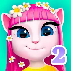 Взлом My Talking Angela 2  [МОД Много денег] - стабильная версия apk на Андроид