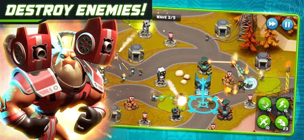 Alien Creeps - Tower Defense (Эйлиен Крипс ТД)  [МОД Mega Pack] Screenshot 2