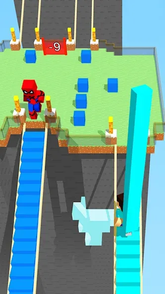 Craft Bridge Race (Крафт Бридж Рейс)  [МОД Бесконечные деньги] Screenshot 1