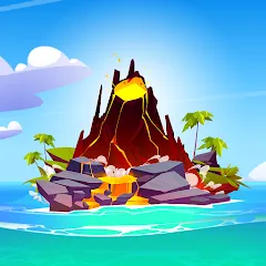 Скачать взлом Volcano Island - Sim Game (Вулканический остров)  [МОД Mega Pack] - стабильная версия apk на Андроид