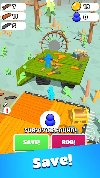 Zombie Raft (Зомби Рафт)  [МОД Unlimited Money] Screenshot 4