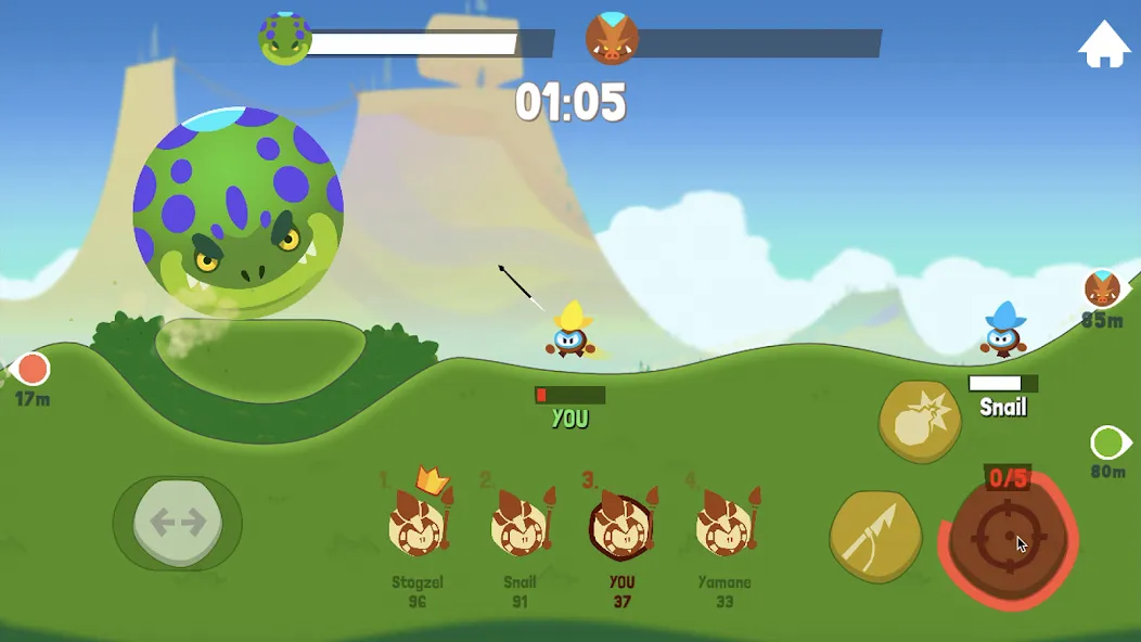 Tiny Hunters - Monsters Attack (Тини Хантерс)  [МОД Menu] Screenshot 5