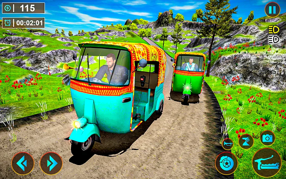 Tuk Tuk Offroad Auto Rickshaw (Тук Тук оффроуд автомобильный рикша)  [МОД Много денег] Screenshot 1