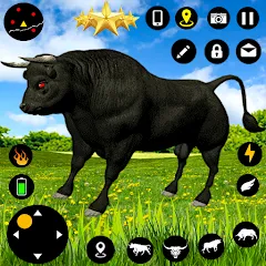 Скачать взлом Angry Bull Attack Fight Games (Ангри Булл Атак Файт Геймс)  [МОД Меню] - полная версия apk на Андроид