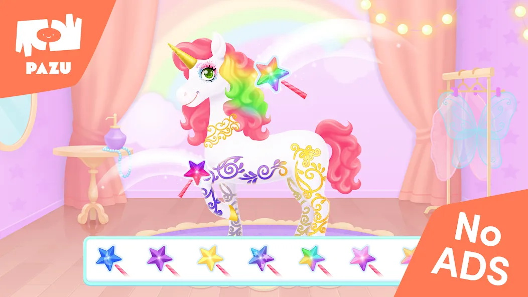 My Unicorn dress up for kids  [МОД Бесконечные монеты] Screenshot 2