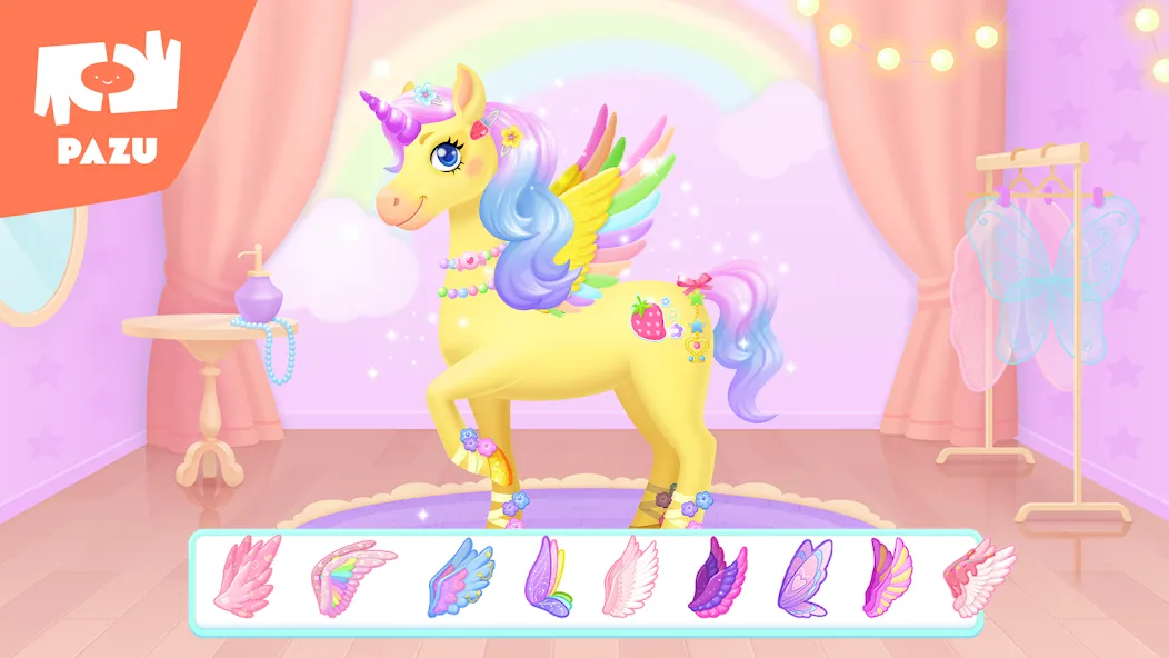 My Unicorn dress up for kids  [МОД Бесконечные монеты] Screenshot 4