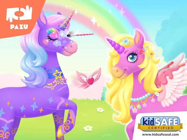 My Unicorn dress up for kids  [МОД Бесконечные монеты] Screenshot 5