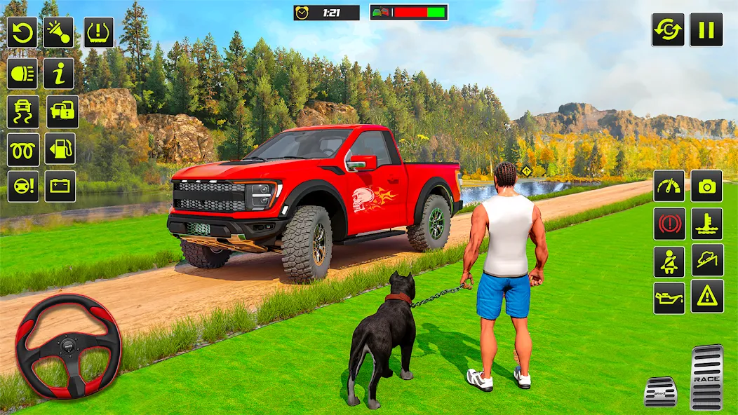 Offroad 4x4 Jeep Driving Game  [МОД Бесконечные деньги] Screenshot 1