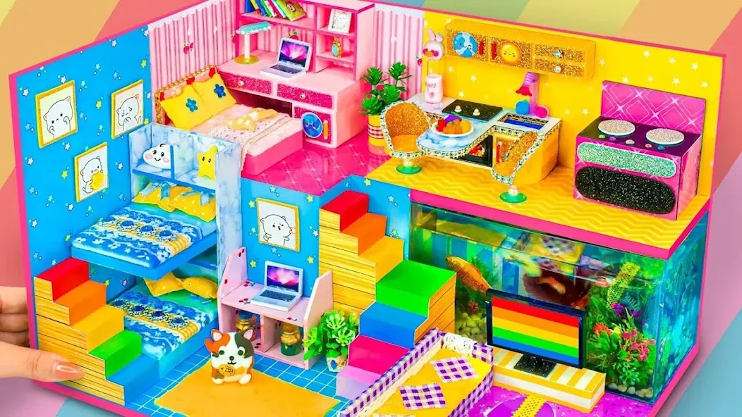 Girl Doll House Design Games (Дизайнерские игры для девочек Домик для кукол)  [МОД Mega Pack] Screenshot 1